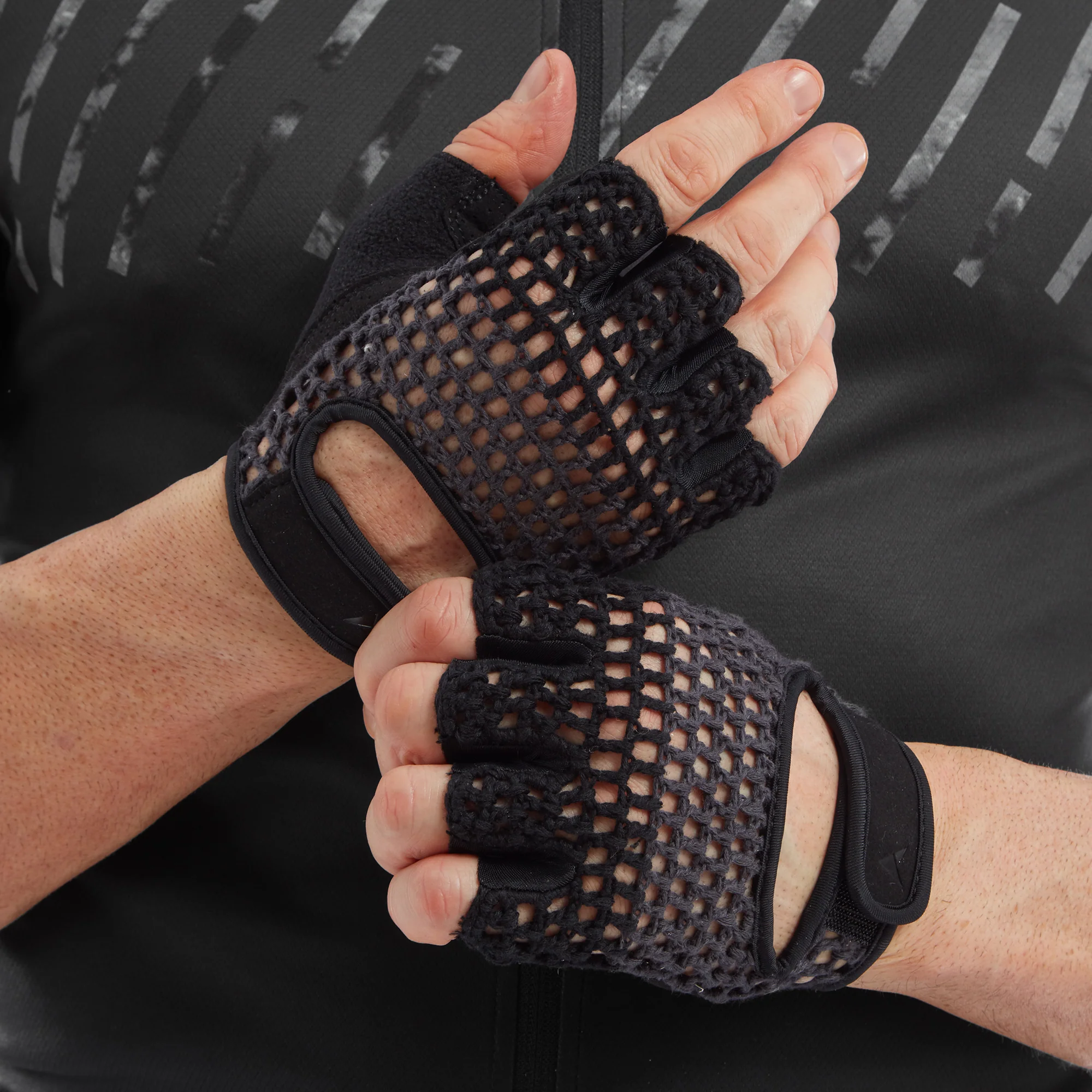 Crochet Unisex Cycling Mitts - Image 3