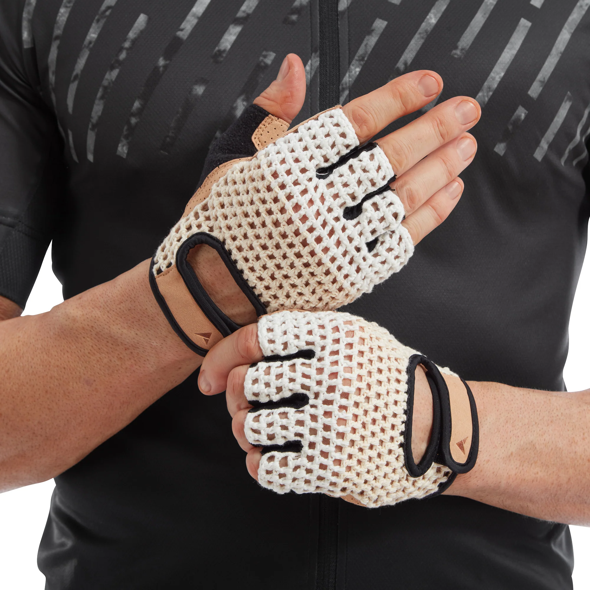 Crochet Unisex Cycling Mitts - Image 6