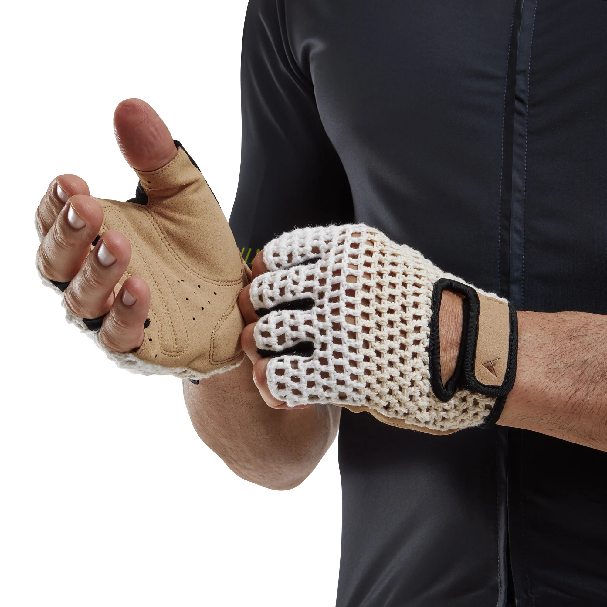 Crochet Unisex Cycling Mitts - Image 7