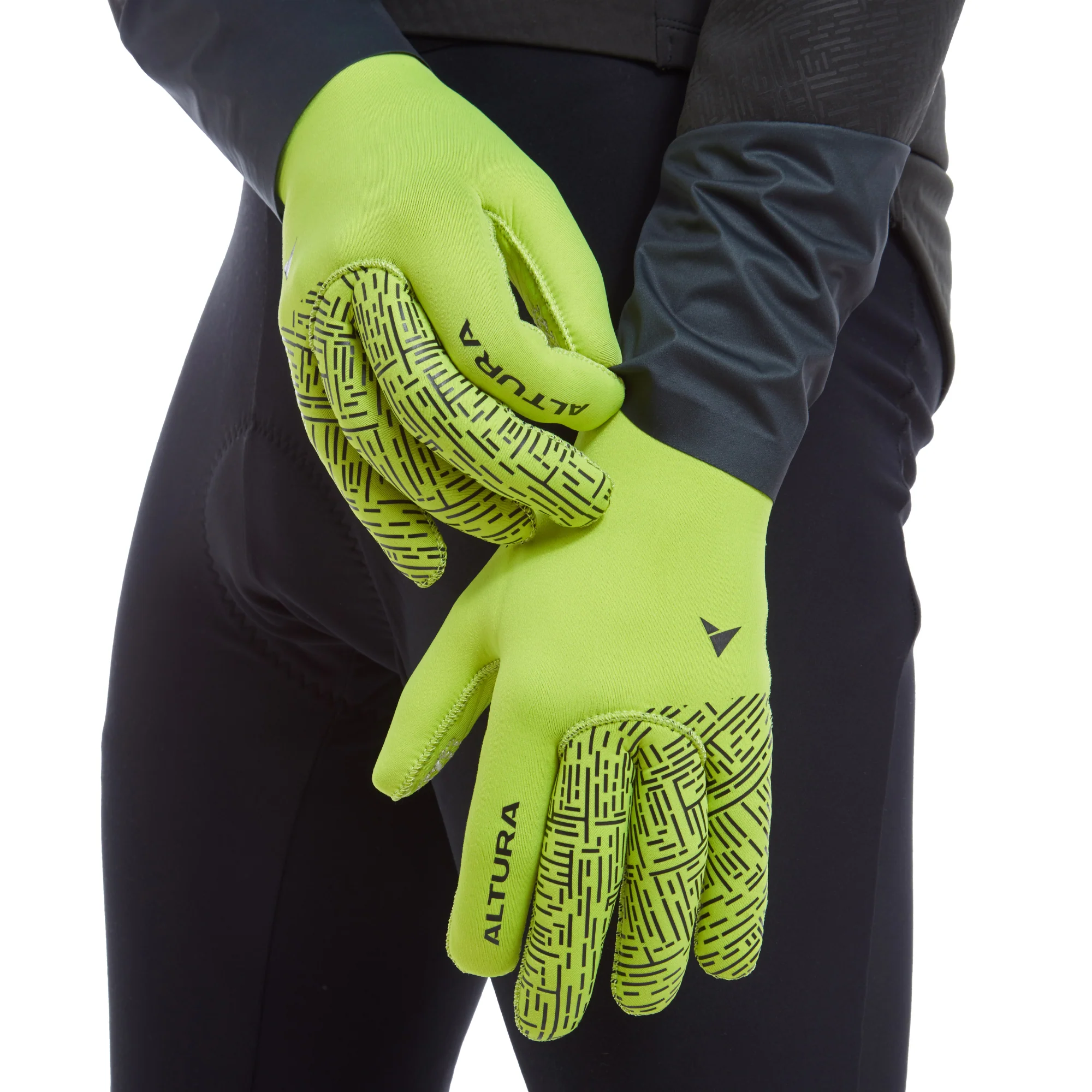 Nightvision Unisex Windproof Fleece Cycling Gloves - Image 5