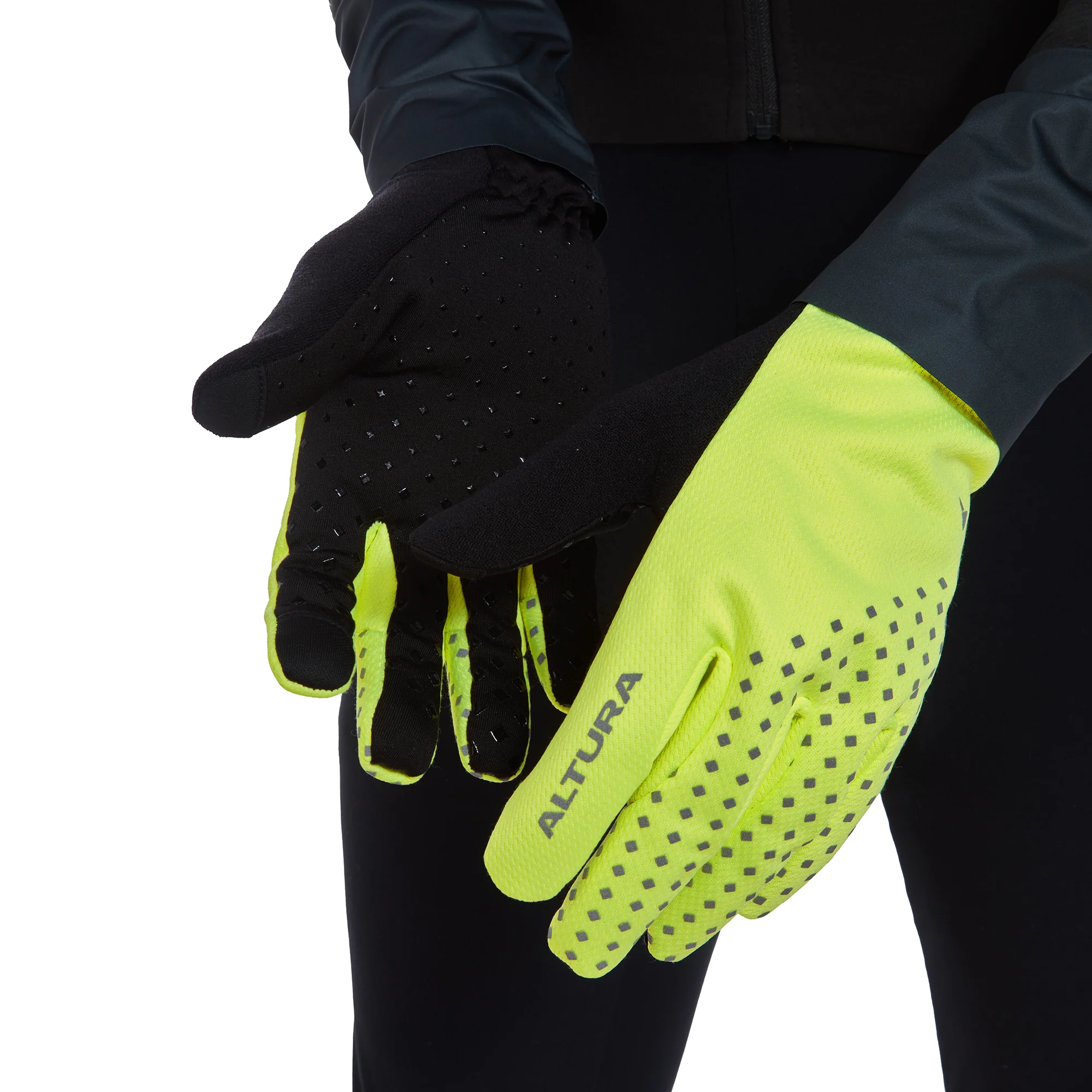 Nightvision Unisex Windproof Fleece Cycling Gloves - Image 6
